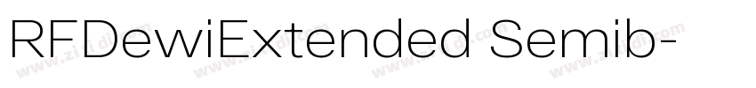 RFDewiExtended Semib字体转换